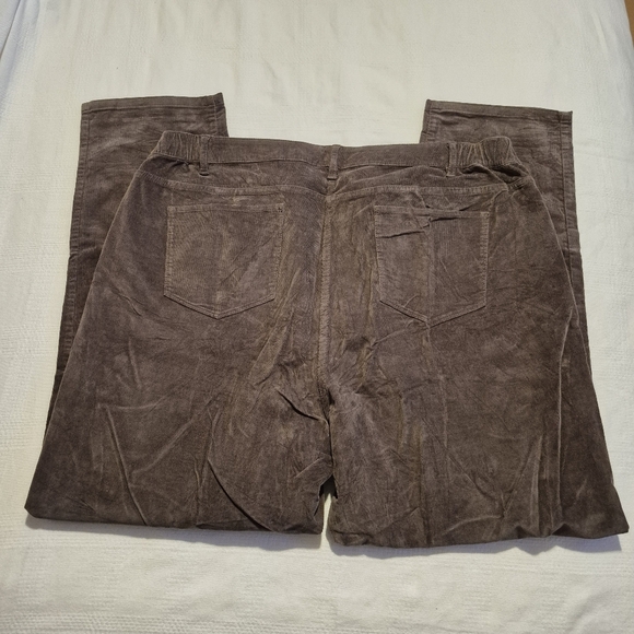 J. Jill women's size 20 stretch corduroy side elastic waist pants 5 pockets EUC - Picture 5 of 8